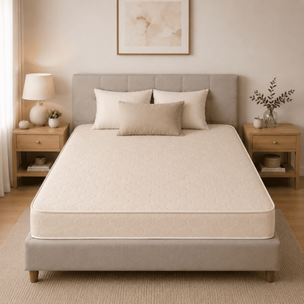 Velrenhomes Orthopedic Medical Mattress – Beige | Firm Support | Breathable Fabric