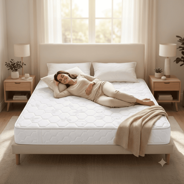 Velrenhomes  Extra Firm Orthopedic Medical Mattress – White | Firm Back Support | Breathable Fabric