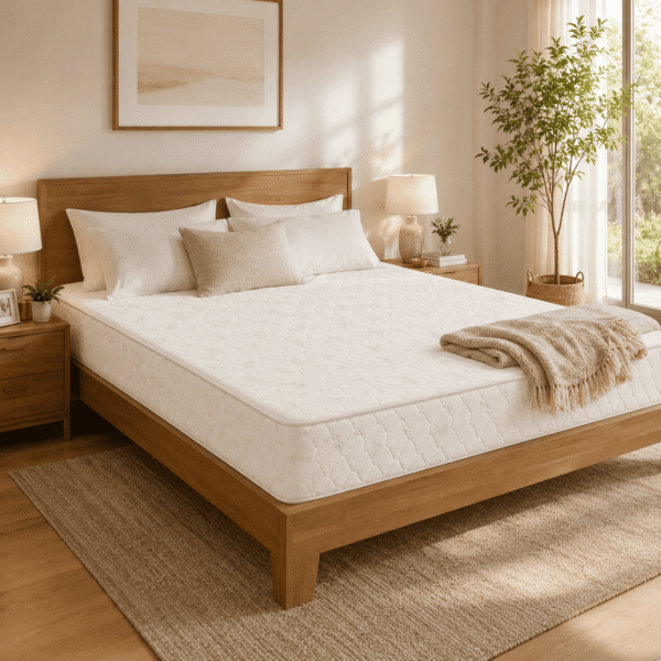 Velrenhomes Orthopedic Medical Mattress – Off-White | Firm Support | Breathable Fabric